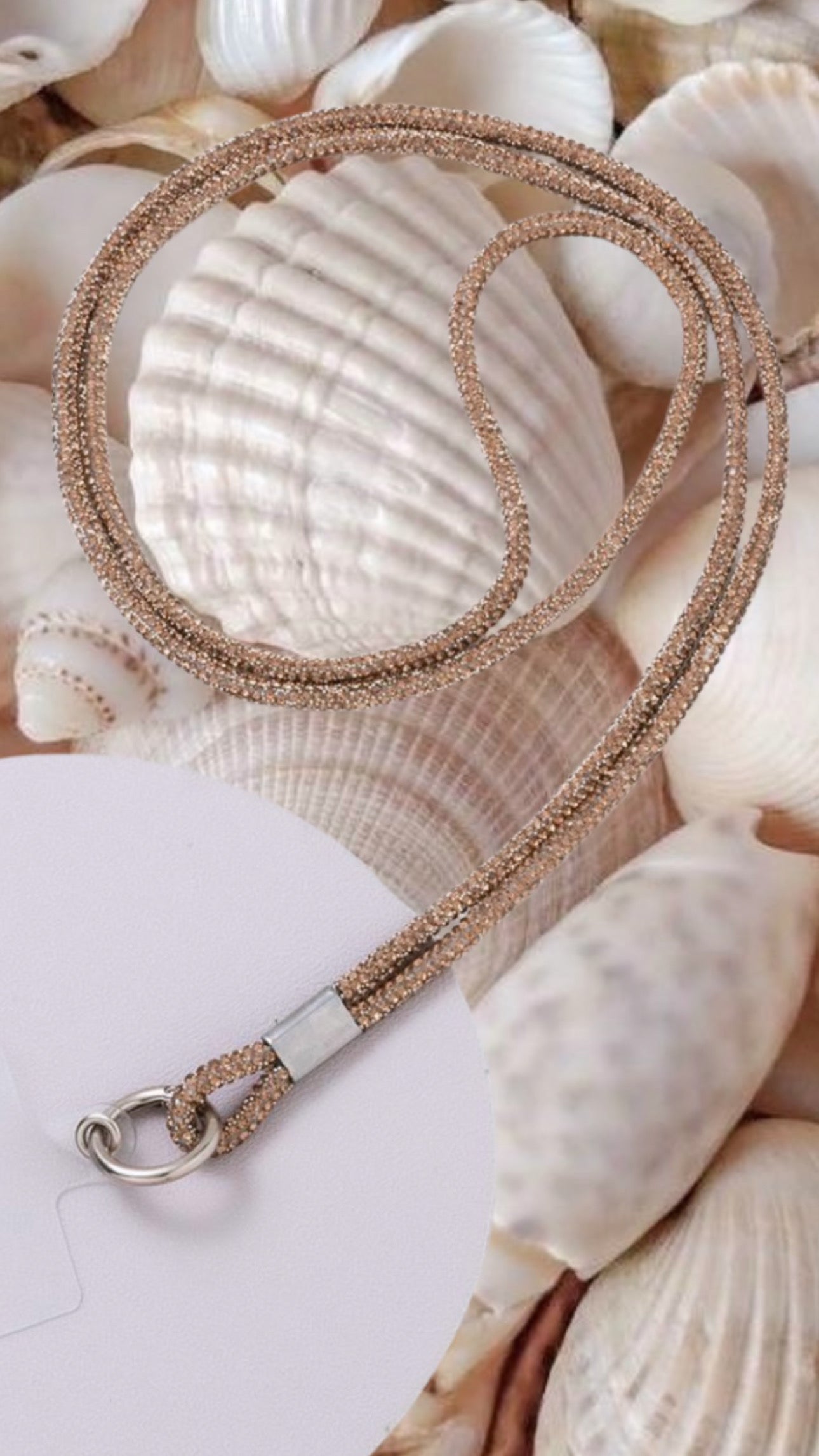 Crystal crossbody chain